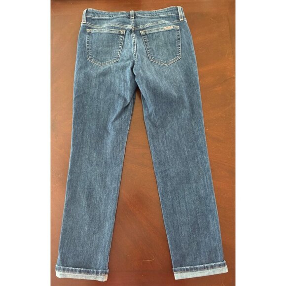Joe’s Jeans The Boyfriend Slim Cuffed Mid Rise Denim Size 28 Medium Wash - Picture 3 of 13